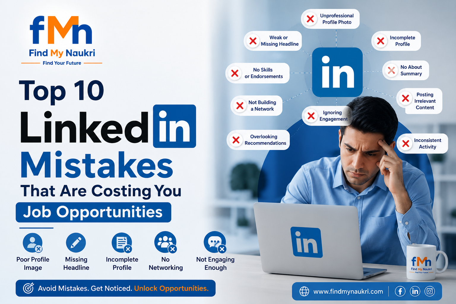 Top 10 LinkedIn Mistakes That Are Costing You Job Opportunities